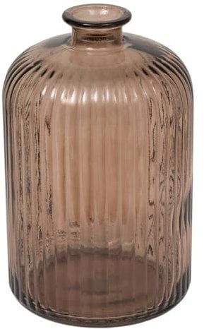 Atmosphera - Vase luz recyceltes Glas braun h23cm