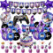 Geburtstag Dekoration Junge, 40 Stück Game Party Luftballon, Video Spiel Geburtstagsfeier, Luftballons Girlanden Banner für Kindergeburtstag Party Dekoration