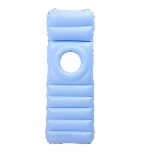 Tapis De Yoga Pour Femmes Enceintes, Matelas De Natation Gonflable Confortable En PVC Avec Trou, Oreiller Confortable Pour Tout Le Corps, Oreillers De Grossesse Pour Dormir,Blue