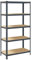vidaXL 5-Layer Utility Storage Shelf - Anthracite Steel & Engineered Wood Rack (100x50x198cm, 875kg Load, Height Adjustable) for Home/Garage/Workshop