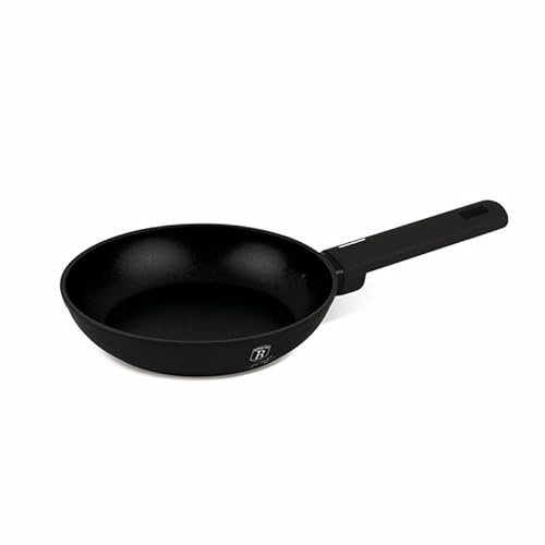 Berlinger Haus Bratpfanne | 20 cm Matte Black Collection mit Titan-Antihaftbeschichtung | Geschmiedetes Aluminium, Induktion geeignet, langlebig