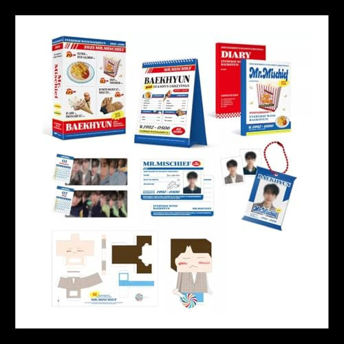 (P.O.B) BAEKHYUN [MR. MISCHIEF] 2025 SEASON’S GREETING EXO BAEK HYUN K-POP SEALED