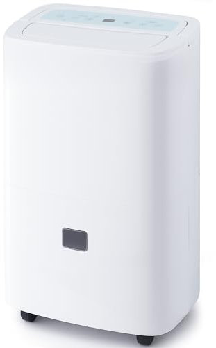 Katenpo Deumidificatore Portatile Elettrico Professionale: Pompe Acqua 5M 90L/Giorno 240㎡ Silenzioso 43dB per Anti-Muffa Casa Ufficio Garage Cantina Grandi Spazi Umidi Famiglie