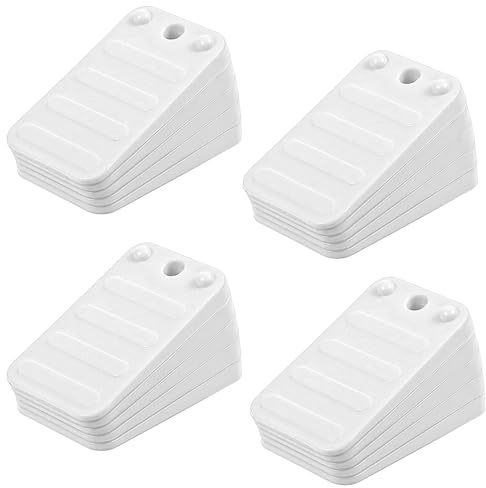 20 Pack Plastic Shims for Leveling, Furniture Levellers, Packers for Levelling, Window Wedges, Adjustable Shim Pads for Uneven Furniture, Doors and Floors