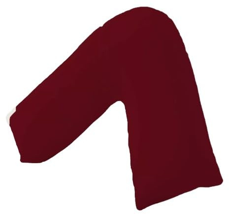 vingardium leviosa VL V Pillow with Pillowcase – Orthopedic V Shaped Pillows for Adults, Triangle Pillow for Neck, Back & Maternity Support (Burgundy, v pillow with case)
