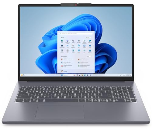 Lenovo Computer portatile da gioco FHD+ da 16 pollici per studenti domestici, Intel 8-Core i5-13420H, RAM DDR5 da 8 GB, SSD PCIe da 512 GB, WiFi 6, BT 5.2, Type-C, Luna Grey, Windows 11 Home