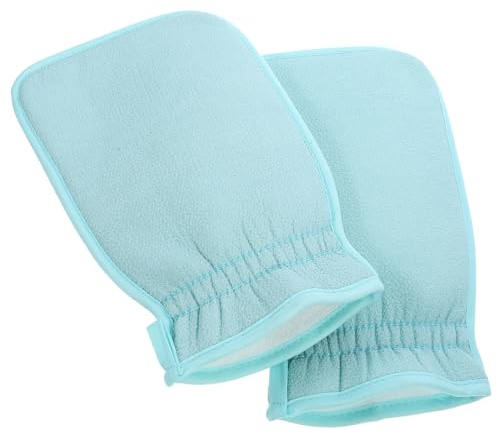 Healvian 2 Stück Peelinghandschuhe Duschhandschuhe für Effektives Körperpeeling Sanfte Strapazierfähig für Männer und Kompatibel mit Duschgel und Seife