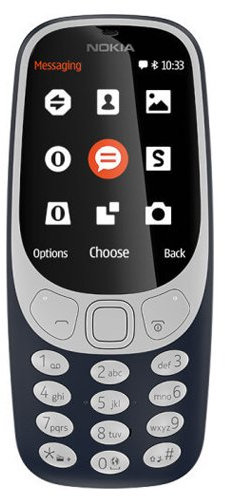 Nokia 3310 2.4Zoll Blau Funktionstelefon - Handys (Balken, Dual Sim, 6,1 Cm (2.4 Zoll), 2 Mp, 1200 Mah, Blau)