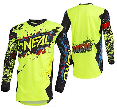 O'NEAL ELEMENT Jersey Kinder VILLAIN Neongelb/Größe M