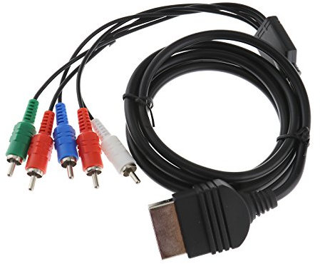 YINETTECH HD TV Component Composite Audio Video AV Cable Cord for Xbox Original 1.8m