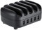 ORICO 40W USB Smart Ladestation 5 Port, 5V/2.4A Dockingstation mit Handy und Tablet Halter Kompatibel mit iPhone, iPad, Samsung Galaxy, Nexus, HTC, Motorola, LG und mehr (5 USB Anschl¨¹sse, Schwarz)