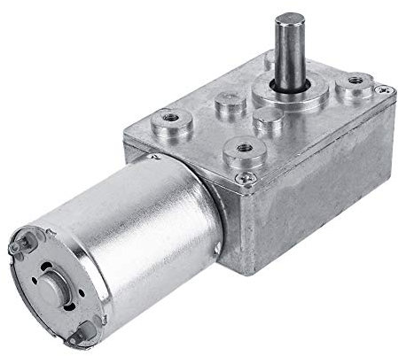 DC 12V Getriebemotor, Reversibles Schneckengetriebe mit Hohem Drehmoment DC Motor Getriebemotor Gesamtmetall 5/6/20/40/62 rpm Motor mit Getriebe (20rpm)