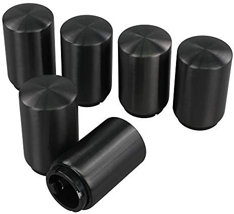 Begale Stainless Steel 6-Pack Beer Bottle Opener, Magnet Push Down Bottle Cap Opener, Black