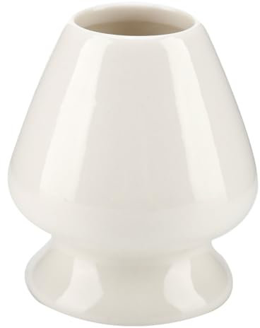 1Pc Batidor Soporte Matcha Batidor Soporte Soporte de cerámica para bambú Matcha Chasen para accesorios de juego de té(Blanco)