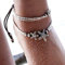 Bohend Boho Bracelet Argent Tortue Lune Réglable Shell Pendentif Multicouches Chevilles Bracelets Plage Chaînes de pieds Accessoires de bijoux Pour Femmes Et Filles (04)
