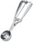 Raguso Eisportionierer Cookie Messlöffel Handbuch Mechanischer Auslöser Lebensmittel Messlöffel für Kuchen Keks Melone Sugur (4CM, Silber, 1 Stück)