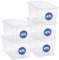 SmartStore - 5x Aufbewahrungsbox mit Deckel Classic 46L (59x39x31cm) | Stapelbare Box mit Deckel | Lebensmittelechte Kunststoffbox | Plastikbox mit Deckel & verstärkten Ecken | 10 Jahre Garantie
