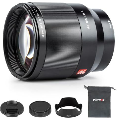 VILTROX 85mm F1.8 Z, AF 85mm f/1.8 Vollformatobjektiv für Nikon Z, STM Autofokusobjektiv für Nikon Z-Mount Kamera Z5 Z50 Z50II Z6 Z6II Z7 Z7II ZFC Z30 Z9 Z8 ZF Z6III