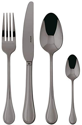 SAMBONET - Servizio 24 Pz Monoblocco Royal Pvd 2Black