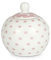 Isabelle Rose Zuccheriera fine Porcellana Bone China Bianco Pois e Rosa 9x9.5 cm