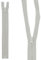 mumbi Reißverschluss teilbar 5mm 25cm Grau Kunststoff Reißverschlüsse mit Zipper grobe Zähne