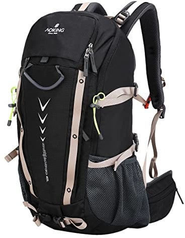 Aoking_YJN79807_Camping SkiTouren Wanderrucksack,40L,53x34x22 cm,abnehmbare Netzrahmen mit Regenhülle