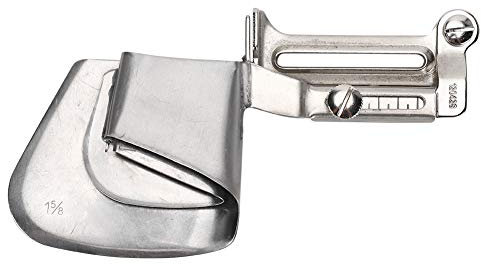 Nähbinder, Flachnahtordner aus Stahl, verstellbarer Rollsaumfuß, Schrägbandbindung, Nähfuß für Heimindustrie-Nähmaschinen, Bindungsbefestigung, Bandbinder(4CM)