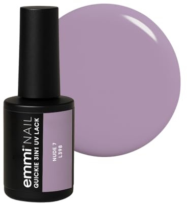 Emmi Nail Quickie Nude 7 3in1, Nude LED/UV Nagellack, 7,5ml | LED UV Unter-, Farb-& Überlack, Bis zu 3 Wochen Glanz, Kratzfest, stoßfest, vegan, 7,5ml