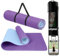 unycos - Yogamatte, Pilates und Andere Sportarten - Rutschfeste TPE-Matte mit Tasche und Schultergurt | Umweltfreundlich - Ungiftig, Fitnessstudio zu Hause - 183 x 61 cm (Lila/Hellblau)