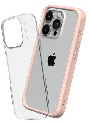 RhinoShield Mod NX Modulare Hülle für iPhone 15 Pro | Bumper-Case mit Backplate, modulares 2-Wege-Design, Fallschutz nach Militärstandard