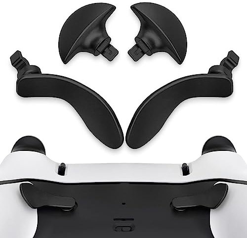 Palettes Arrière pour Manette PS5 Edge, Boutons de Remplacement en Métal avec Finition Mate, Faciles à Installer, Acier Inoxydable de qualité Supérieure, Compatibles avec PS5