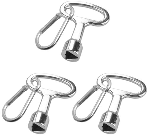 Pumuky Juego de 3 Llaves Triangulares,Llaves para Contadores de Gas,Adecuadas para Ascensores para Armarios de Contadores de Gas Y Electricidad
