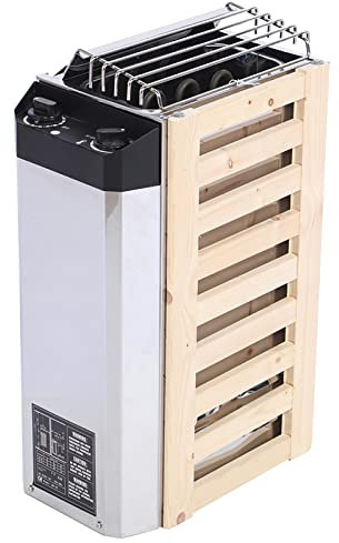 Nachukan Stufa per Sauna in Acciaio Inossidabile 3KW - Attrezzatura per Riscaldamento per Sauna a Controllo Interno per Sauna, Stufa per Sauna 220V con Termostato