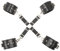 QiKKago 𝑺𝒆̣𝒙 𝑩σ𝒏𝒅α𝒈𝒆 À La Mode Et Polyvalent, Bracelet De Cheville En Cuir Noir, Allumez Le Charme De Vos Pieds ! -U006