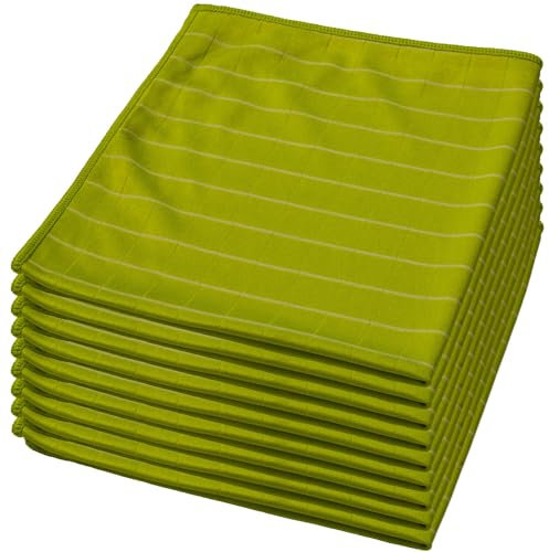 FixedByU Chiffon en microfibre de bambou respectueux de l'environnement, absorbant, dégraissant, chiffons de polissage non pelucheux pour nettoyer les fenêtres, les cabines de douche, les vitres de