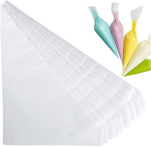 Gttyowyin Disposable Small Piping Bags 8 inch, Extra Durable Mini Piping Bags, 100 Anti Burst Pastry Icing Bags -for Cream Frosting, Cake & Dessert Decorations