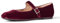 Amazon Essentials Women's Mary Jane Ballet Flats, Burgundy Velvet, 9 UK