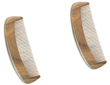 minkissy 2stücke Haarkamm Aus Natürlichem Veralholz Anti-static Massagekamm Für Damen Ergonomisch Mit Feinen Zähnen Zur Schonung Von Lockigem Haar Für Tägliche Haarpflege Zuhause