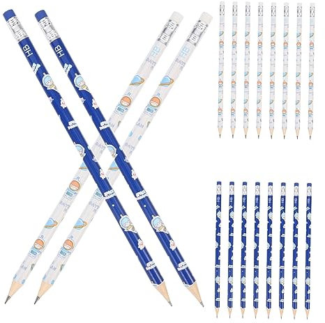 TEHAUX 30St hb Holzbleistift Planet Bleistifte Schreibwaren Bleistift Astronautenstifte Partygeschenke für Kinder im Weltraum ästhetischer Bleistift Holzstange Zubehör Student