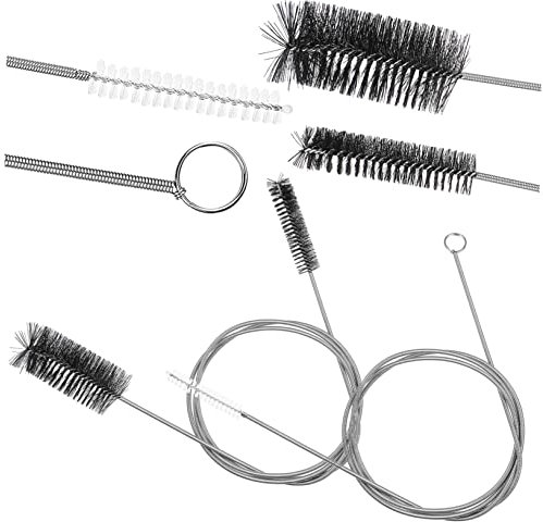 Beavorty 2pcs Radiator Brushes for Cleaning Drain Cleaning Brush Soft Nylon Bristles for Sink Tube Fish Tank Water Pump