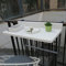 Balkontisch, Balkon-Stehtisch für Geländer, Balkon-Schreibtisch, klappbarer Balkontisch zum Aufhängen, Balkontisch zum Aufhängen, Balkonmöbel für Wohnungen, Verstellbarer Decktisch für Terra