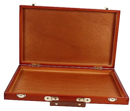 Anneome Caja de Almacenamiento para Artistas Estuche de Madera para Pinturas para Herramientas de Dibujo Caja de Acuarela Resistente Y Portátil