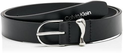 Calvin Klein Damen Must Organic Loop Belt 25Mm K60K613234 Fester Gürtel, Black (Ck Black), 120