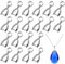 MytaYt 100 Stück Kettenverschluss Clip Zubehör Collierschlaufen Kettenverschluss Silber Anhängerschlaufe Prise Kaution Schmuck für Halskette Anhänger DIY Craft Making