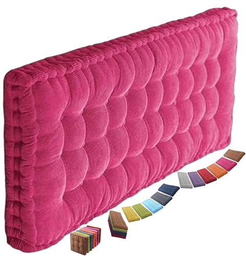 8-10cm Dickes Bankauflage Bankkissen, Sitzkissen Bank Sitzauflage Innen Outdoor, Gute Qualität Waschbare Gartenbank Auflage, Rechteck Sitzkissen Groß Für Stuhl Boden Bürostuhl(5@,40x90cm)