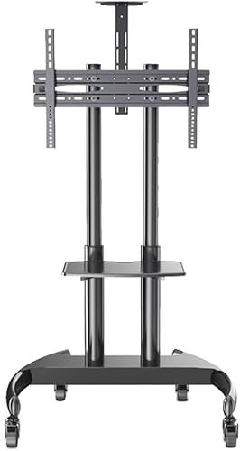 Soporte TV Ruedas, Soporte TV Pie, Soportes de televisión de Pantalla Plana Ajustables con Ruedas
