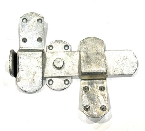 SCORPIO HARDWARE Kick Over Stable Gate Latch Heavy Duty Door Catch Black (Galvanised)