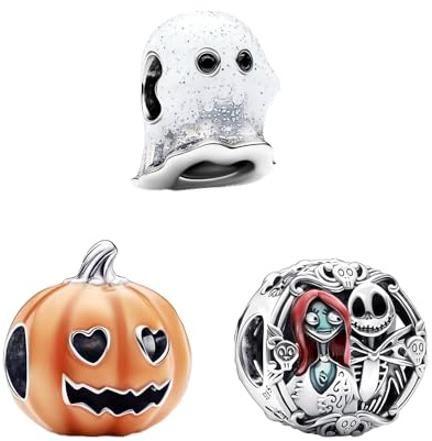 Feitery Compatible with Charms Pandora Halloween Leuchtend Bead Charms Allerheiligen für Damen