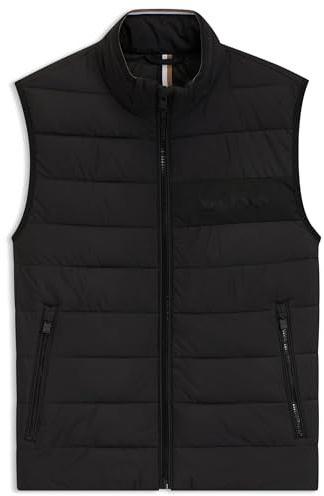 BOSS Mens H-Cenito Water-repellent gilet with logo detail