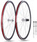 DHNCBGFZ 700C Rennrad Laufradsatz Aluminium Legierung Laufradsatz Felge V Bremse Vorne Hinten Laufradsatz Set 7-10 Geschwindigkeit Felgen Höhe 30mm Fahrrad Zubehör(Silver)